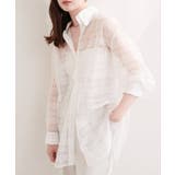 【natural couture】シアーチェックシャツ | NICE CLAUP / OLIVE des OLIVE OUTLET | 詳細画像4