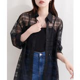 【natural couture】シアーチェックシャツ | NICE CLAUP / OLIVE des OLIVE OUTLET | 詳細画像9