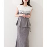 【natural couture】レース切替ペプラムTOPS | NICE CLAUP / OLIVE des OLIVE OUTLET | 詳細画像4