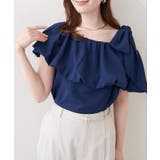 ネイビー | 【natural couture】マルチWAYオフショルバルーントップス | NICE CLAUP / OLIVE des OLIVE OUTLET