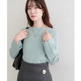 【natural couture】スカラップラメニット | NICE CLAUP / OLIVE des OLIVE　OUTLET | 詳細画像14 