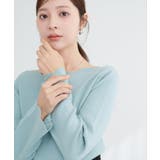 【natural couture】スカラップラメニット | NICE CLAUP / OLIVE des OLIVE　OUTLET | 詳細画像18 