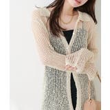ネップ透かし編みカーデ | NICE CLAUP / OLIVE des OLIVE　OUTLET | 詳細画像3 