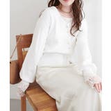 【natural couture】アシメデザイン釦カーデ | NICE CLAUP / OLIVE des OLIVE　OUTLET | 詳細画像3 