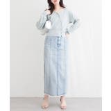 【natural couture】アシメデザイン釦カーデ | NICE CLAUP / OLIVE des OLIVE　OUTLET | 詳細画像12 
