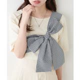 【natural couture】リボン付きニット | NICE CLAUP / OLIVE des OLIVE　OUTLET | 詳細画像3 