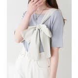 【natural couture】リボン付きニット | NICE CLAUP / OLIVE des OLIVE　OUTLET | 詳細画像9 