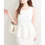 【natural couture】UVカット付きボレロ×ペプラムニットSET | NICE CLAUP / OLIVE des OLIVE　OUTLET | 詳細画像5 