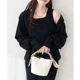 ブラック | 【natural couture】UVカット付きボレロ×ペプラムニットSET | NICE CLAUP / OLIVE des OLIVE　OUTLET