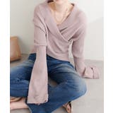 【natural couture】カシュクールフレア袖ニット | NICE CLAUP / OLIVE des OLIVE OUTLET | 詳細画像7