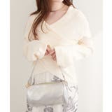 【natural couture】カシュクールフレア袖ニット | NICE CLAUP / OLIVE des OLIVE OUTLET | 詳細画像4