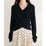 【natural couture】カシュクールフレア袖ニット | NICE CLAUP / OLIVE des OLIVE OUTLET | 詳細画像21