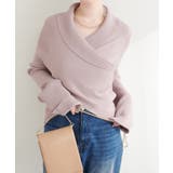 グレージュ | 【natural couture】カシュクールフレア袖ニット | NICE CLAUP / OLIVE des OLIVE OUTLET