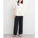 【natural couture】ランダムリブ5分袖ペプラムニットカーディガン | NICE CLAUP / OLIVE des OLIVE OUTLET | 詳細画像5