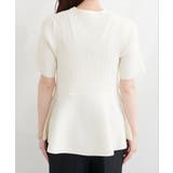 【natural couture】ランダムリブ5分袖ペプラムニットカーディガン | NICE CLAUP / OLIVE des OLIVE OUTLET | 詳細画像22