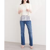 【natural couture】パール釦半袖ニットカーディガン | NICE CLAUP / OLIVE des OLIVE　OUTLET | 詳細画像6 