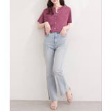 【natural couture】パール釦半袖ニットカーディガン | NICE CLAUP / OLIVE des OLIVE　OUTLET | 詳細画像31 