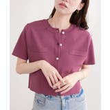 【natural couture】パール釦半袖ニットカーディガン | NICE CLAUP / OLIVE des OLIVE　OUTLET | 詳細画像32 