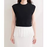 【natural couture】裾レースフレンチスリーブニットプルオーバー | NICE CLAUP / OLIVE des OLIVE　OUTLET | 詳細画像14 