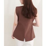 【natural couture】ゴールド釦ニットベスト | NICE CLAUP / OLIVE des OLIVE OUTLET | 詳細画像10
