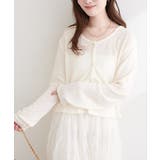 【natural couture】ランダムクレープカットソー2WAYカーデ | NICE CLAUP / OLIVE des OLIVE　OUTLET | 詳細画像6 