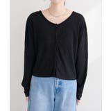 【natural couture】ランダムクレープカットソー2WAYカーデ | NICE CLAUP / OLIVE des OLIVE　OUTLET | 詳細画像12 