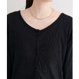 【natural couture】ランダムクレープカットソー2WAYカーデ | NICE CLAUP / OLIVE des OLIVE　OUTLET | 詳細画像15 