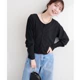 【natural couture】ランダムクレープカットソー2WAYカーデ | NICE CLAUP / OLIVE des OLIVE　OUTLET | 詳細画像19 