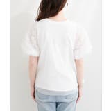 【natural couture】フラワーレースパフスリーブT | NICE CLAUP / OLIVE des OLIVE OUTLET | 詳細画像12