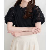 【natural couture】フラワーレースパフスリーブT | NICE CLAUP / OLIVE des OLIVE OUTLET | 詳細画像7