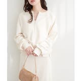 【natural couture】ハーフジップ付きダンボールプルオーハ… | NICE CLAUP / OLIVE des OLIVE　OUTLET | 詳細画像3 