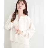 【natural couture】ハーフジップ付きダンボールプルオーハ… | NICE CLAUP / OLIVE des OLIVE　OUTLET | 詳細画像4 