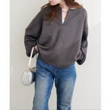 【natural couture】ハーフジップ付きダンボールプルオーハ… | NICE CLAUP / OLIVE des OLIVE　OUTLET | 詳細画像18 