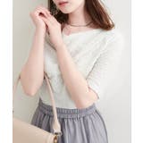 【natural couture】ジャガードカットドレープTOPS | NICE CLAUP / OLIVE des OLIVE OUTLET | 詳細画像2