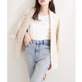 ラインストーンロゴ半袖Tシャツ | NICE CLAUP / OLIVE des OLIVE OUTLET | 詳細画像4