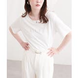 ラインストーンロゴ半袖Tシャツ | NICE CLAUP / OLIVE des OLIVE OUTLET | 詳細画像13