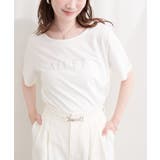 オフ | ラインストーンロゴ半袖Tシャツ | NICE CLAUP / OLIVE des OLIVE OUTLET