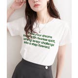 【natural couture】フロッキーロゴTEE | NICE CLAUP / OLIVE des OLIVE　OUTLET | 詳細画像3 