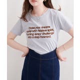 【natural couture】フロッキーロゴTEE | NICE CLAUP / OLIVE des OLIVE　OUTLET | 詳細画像16 