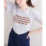 【natural couture】フロッキーロゴTEE | NICE CLAUP / OLIVE des OLIVE　OUTLET | 詳細画像17 