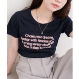 ネイビー | 【natural couture】フロッキーロゴTEE | NICE CLAUP / OLIVE des OLIVE　OUTLET