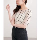 【natural couture】フロッキードットプルオーバー＆キャミ | NICE CLAUP / OLIVE des OLIVE　OUTLET | 詳細画像3 