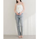 【natural couture】フロントリボンカップ付きキャミ | NICE CLAUP / OLIVE des OLIVE OUTLET | 詳細画像4