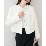 【natural couture】ツイードゆったりジャケット | NICE CLAUP / OLIVE des OLIVE　OUTLET | 詳細画像1 