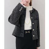 【natural couture】ツイードゆったりジャケット | NICE CLAUP / OLIVE des OLIVE　OUTLET | 詳細画像3 