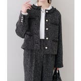 【natural couture】ツイードゆったりジャケット | NICE CLAUP / OLIVE des OLIVE　OUTLET | 詳細画像7 