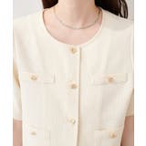【natural couture】ツイード半袖ジャケット | NICE CLAUP / OLIVE des OLIVE OUTLET | 詳細画像18