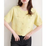 【natural couture】ツイード半袖ジャケット | NICE CLAUP / OLIVE des OLIVE OUTLET | 詳細画像8