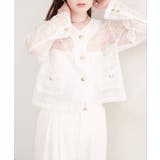 【natural couture】シアーチェックノーカラーショートジャケット | NICE CLAUP / OLIVE des OLIVE OUTLET | 詳細画像3