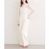 【natural couture】シアーチェックノーカラーショートジャケット | NICE CLAUP / OLIVE des OLIVE OUTLET | 詳細画像4